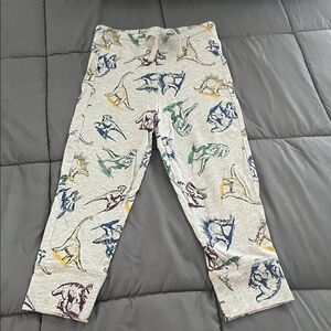 GAP Gray Dinosaur Print Joggers - 3T